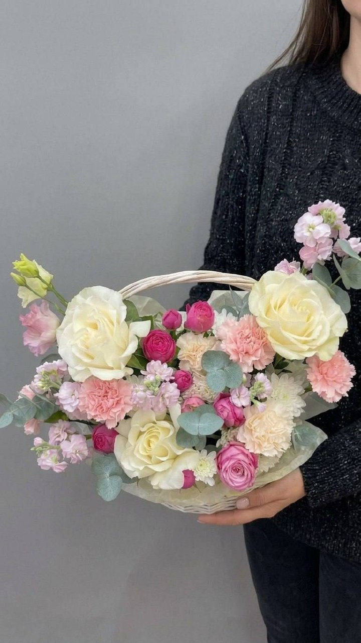 Композиция в корзине: «Пылкое откровение»